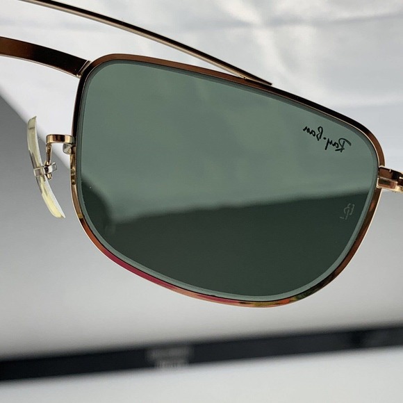 Vintage B & L Ray-Ban Gold Aviator Sunglasses W1756 XRAS Bausch & Lomb NOS - Picture 8 of 11